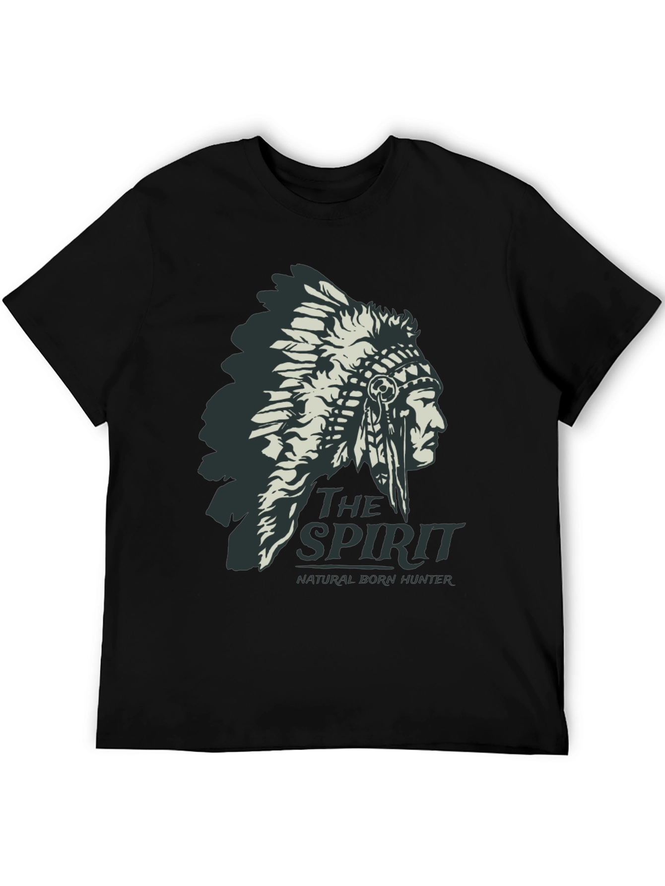 Native American Spirit T-Shirt - Natural Born Hunter Tee