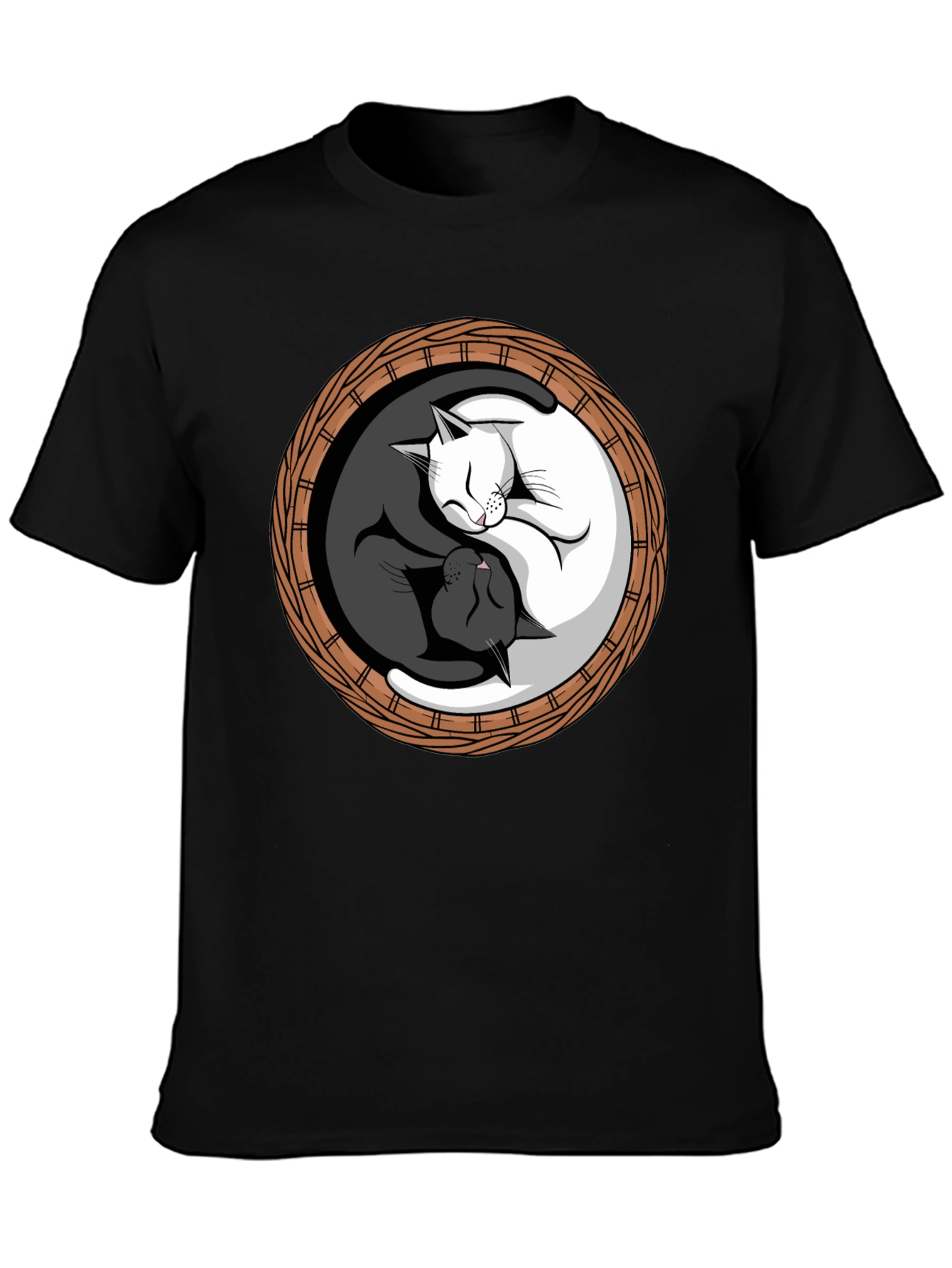 Yin Yang Cats T-Shirt - Balance & Harmony