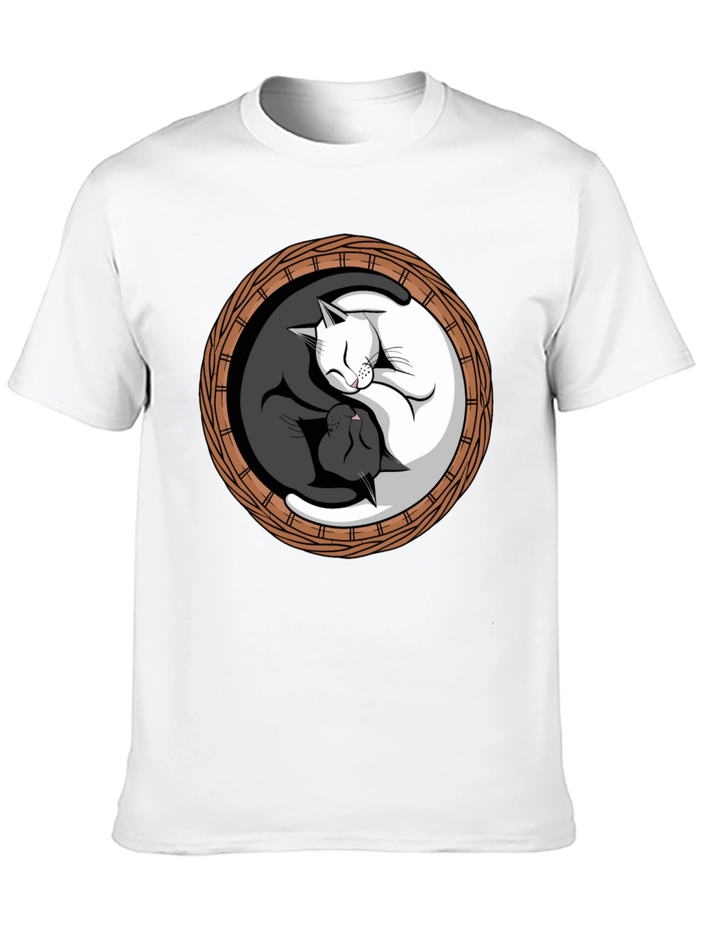 Yin Yang Cats T-Shirt - Balance & Harmony