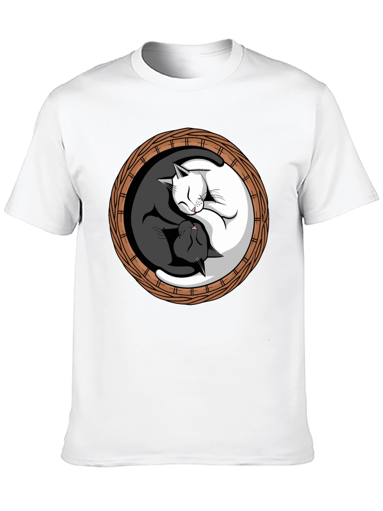 Yin Yang Cats T-Shirt - Balance & Harmony
