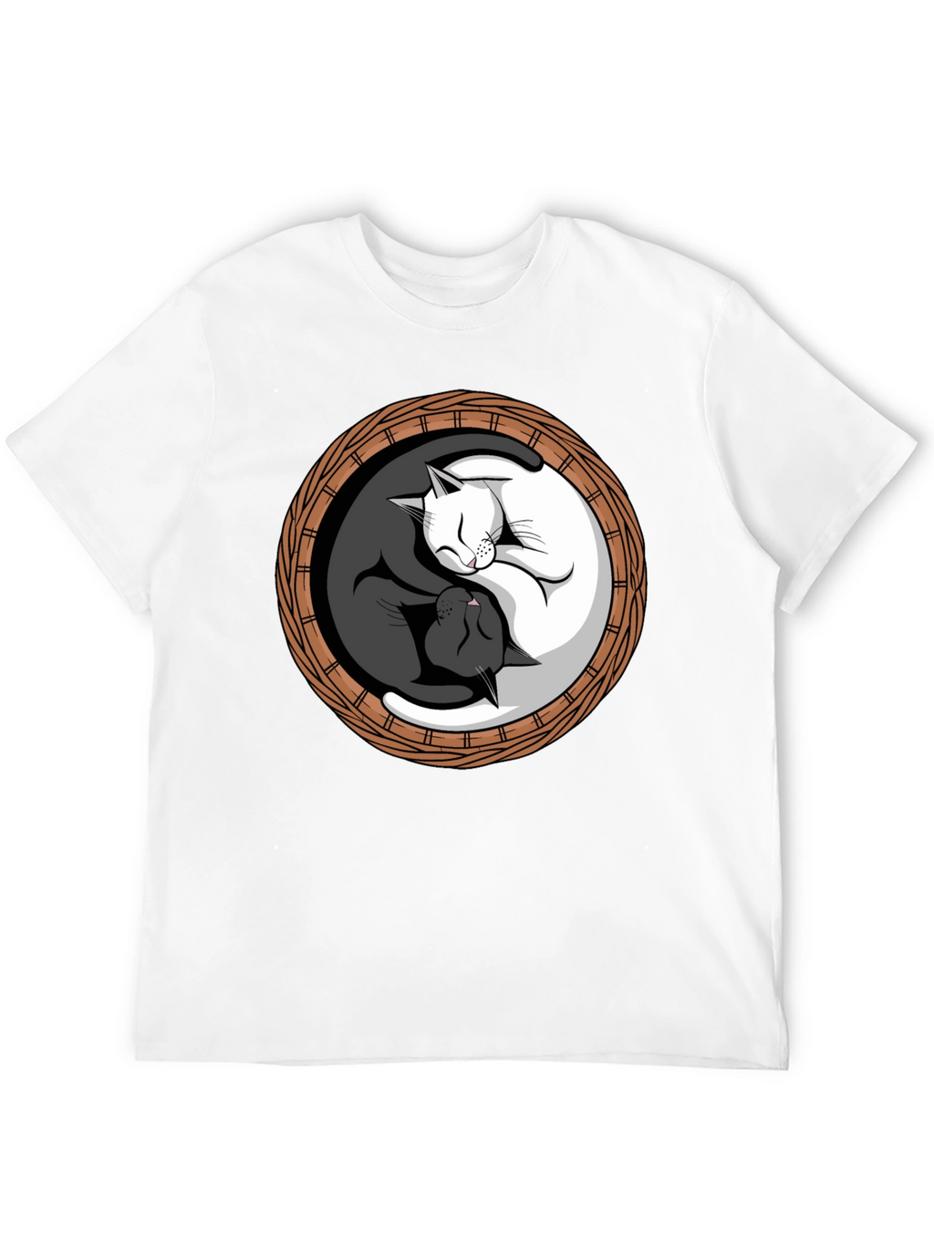 Yin Yang Cats T-Shirt - Balance & Harmony