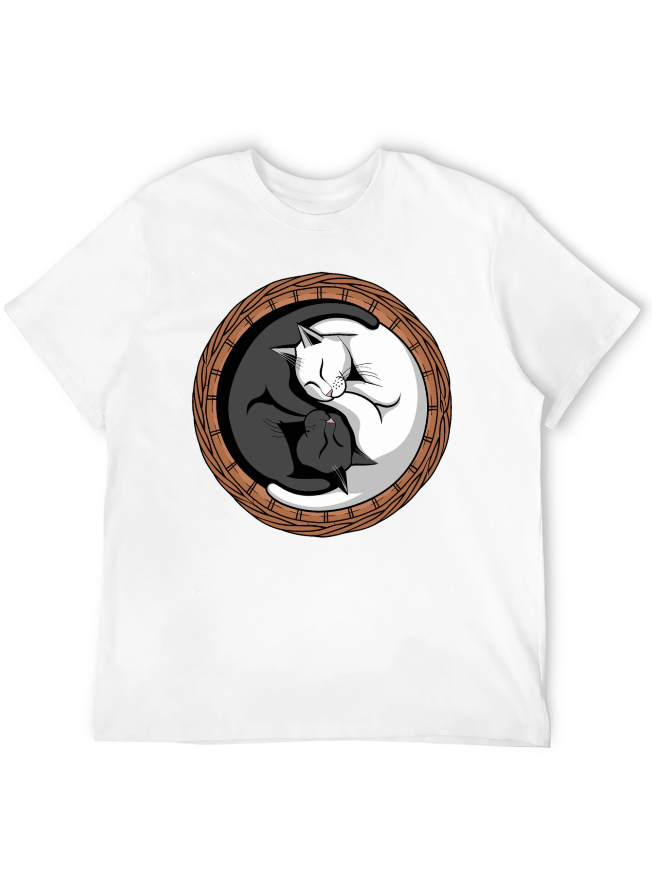 Yin Yang Cats T-Shirt - Balance & Harmony