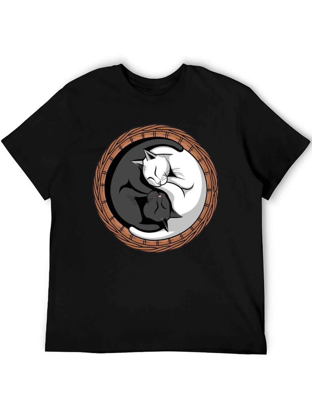 Yin Yang Cats T-Shirt - Balance & Harmony
