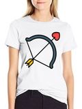 Cupids Arrow Black Graphic Tee