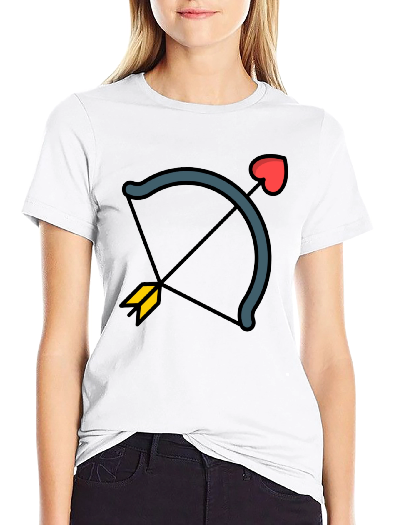 Cupids Arrow Black Graphic Tee