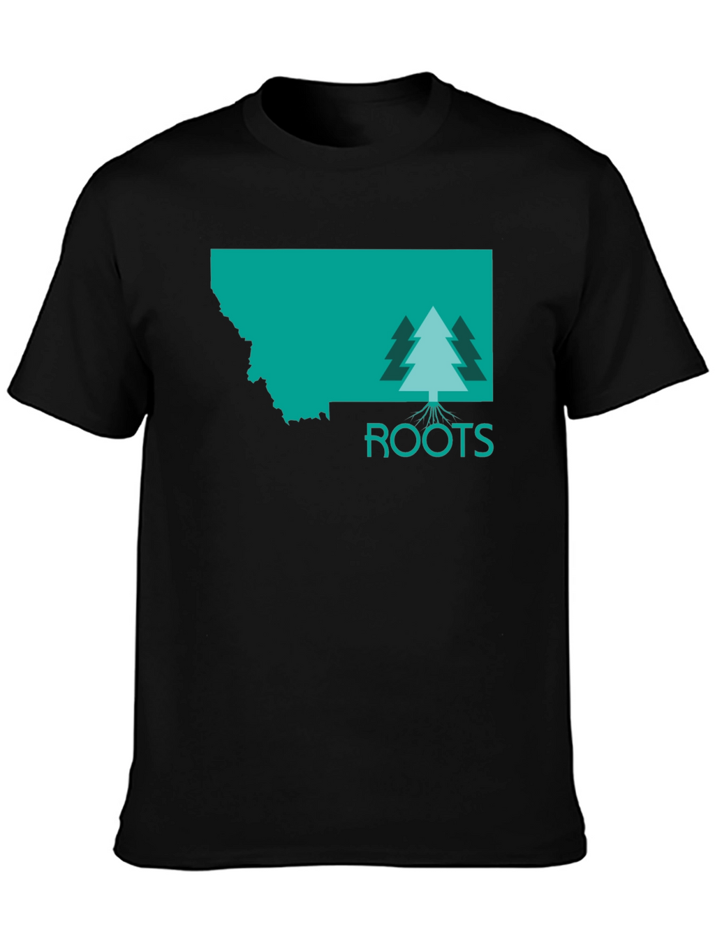 Montana Roots Graphic T-Shirt - Unisex Black Tee
