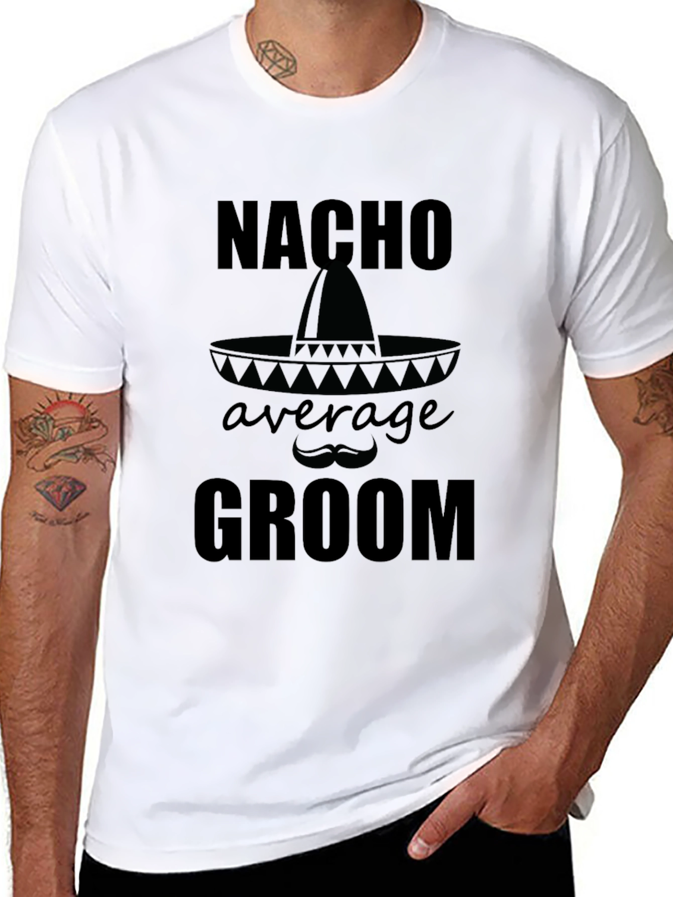 Nacho Average Groom T-Shirt - Groom Wedding Apparel