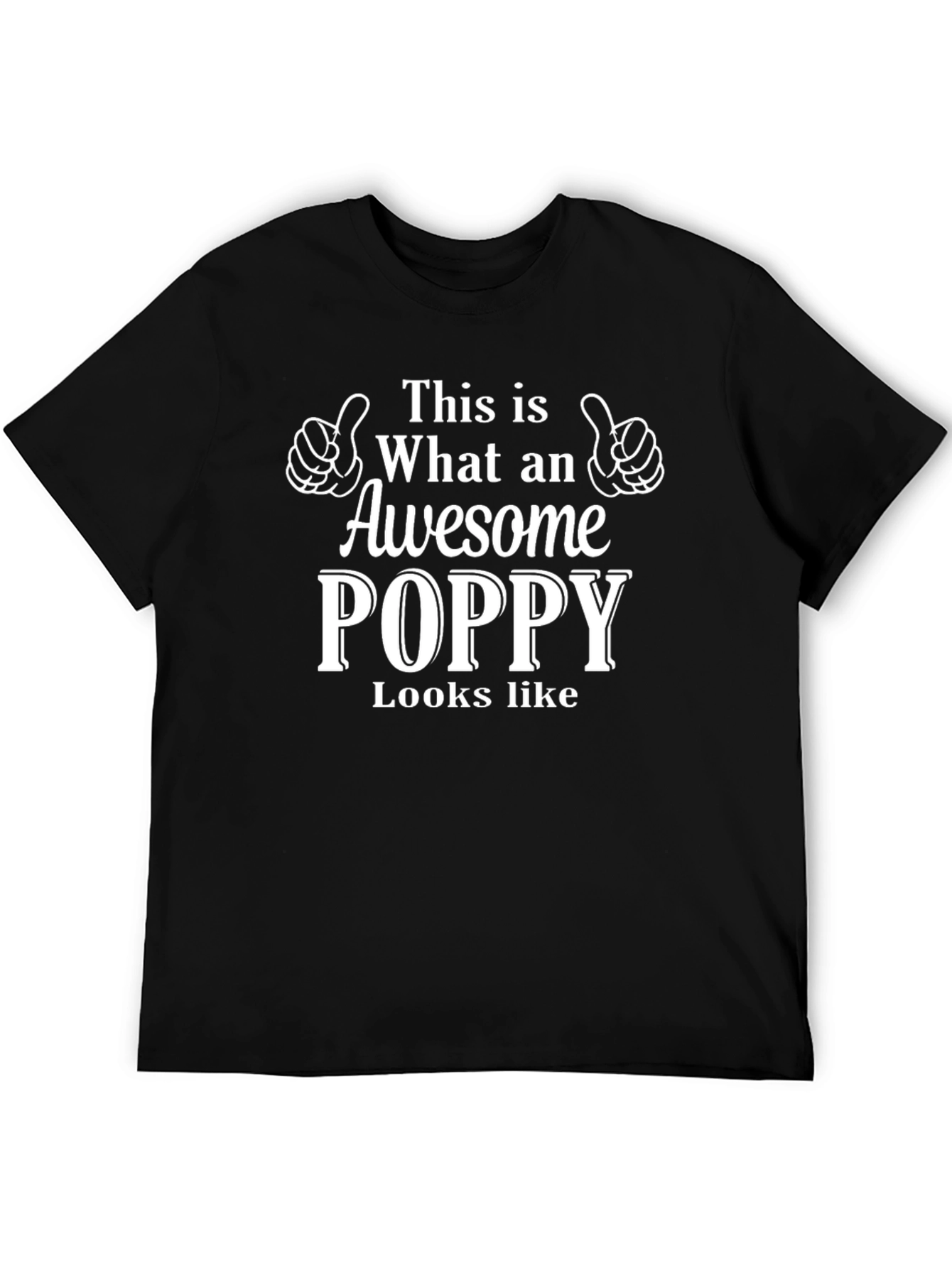 Awesome Poppy T-Shirt - Gift for Grandfather