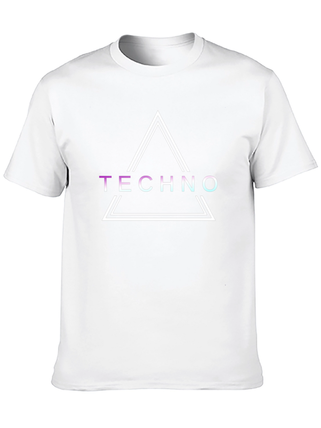 Techno Triangle Graphic Tee - Stylish Music Lover Shirt