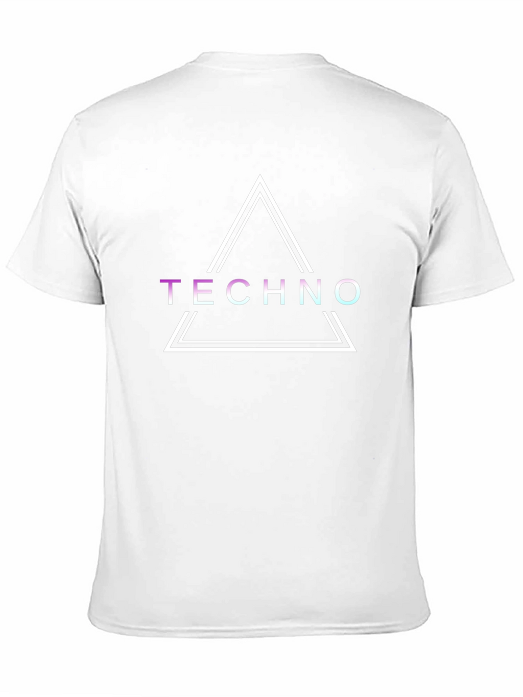 Techno Triangle Graphic Tee - Stylish Music Lover Shirt