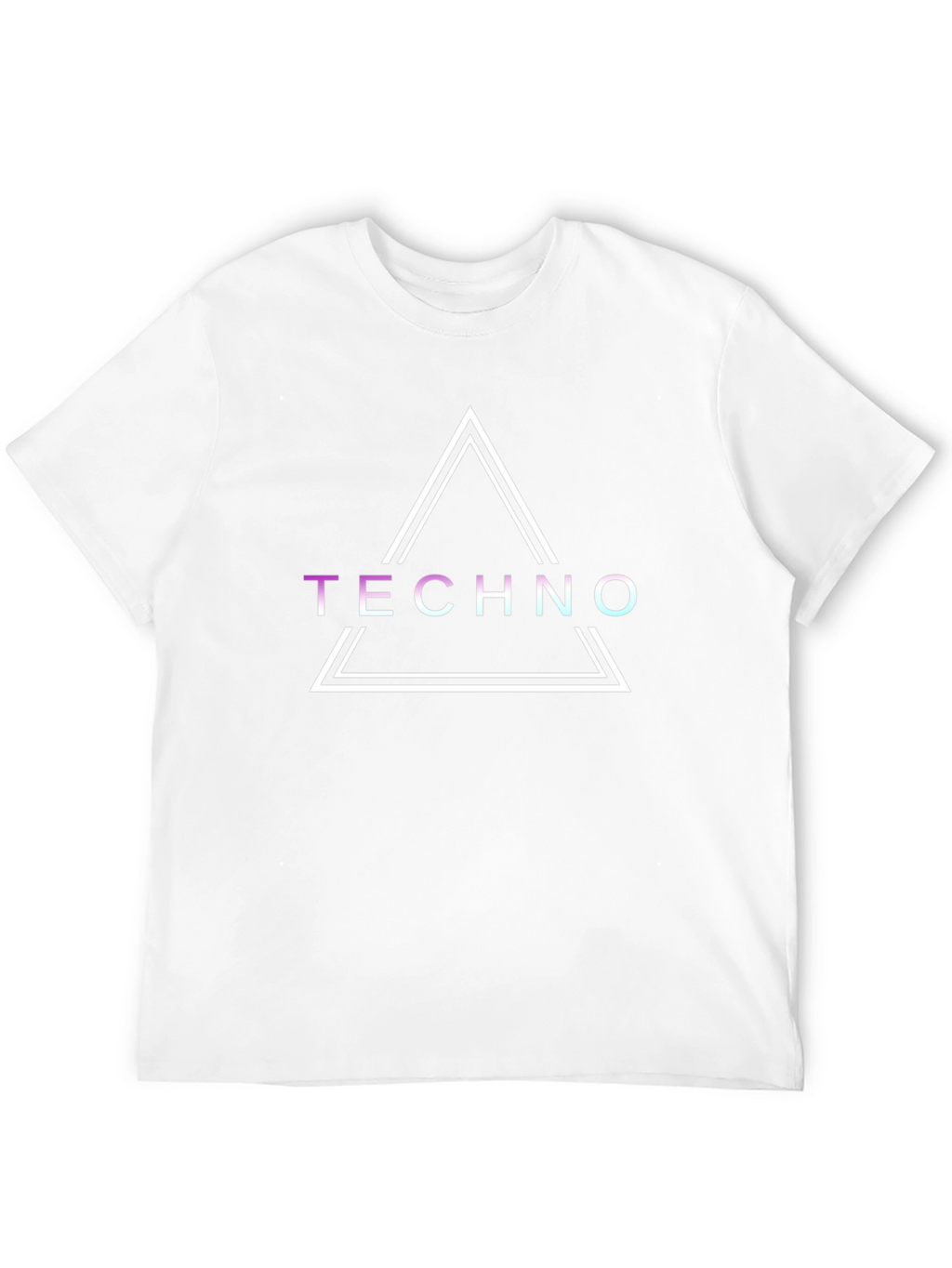 Techno Triangle Graphic Tee - Stylish Music Lover Shirt