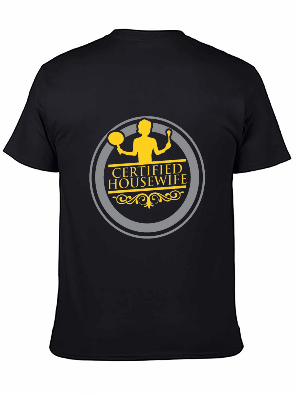 Certified Housewife Black Crew Neck T-Shirt