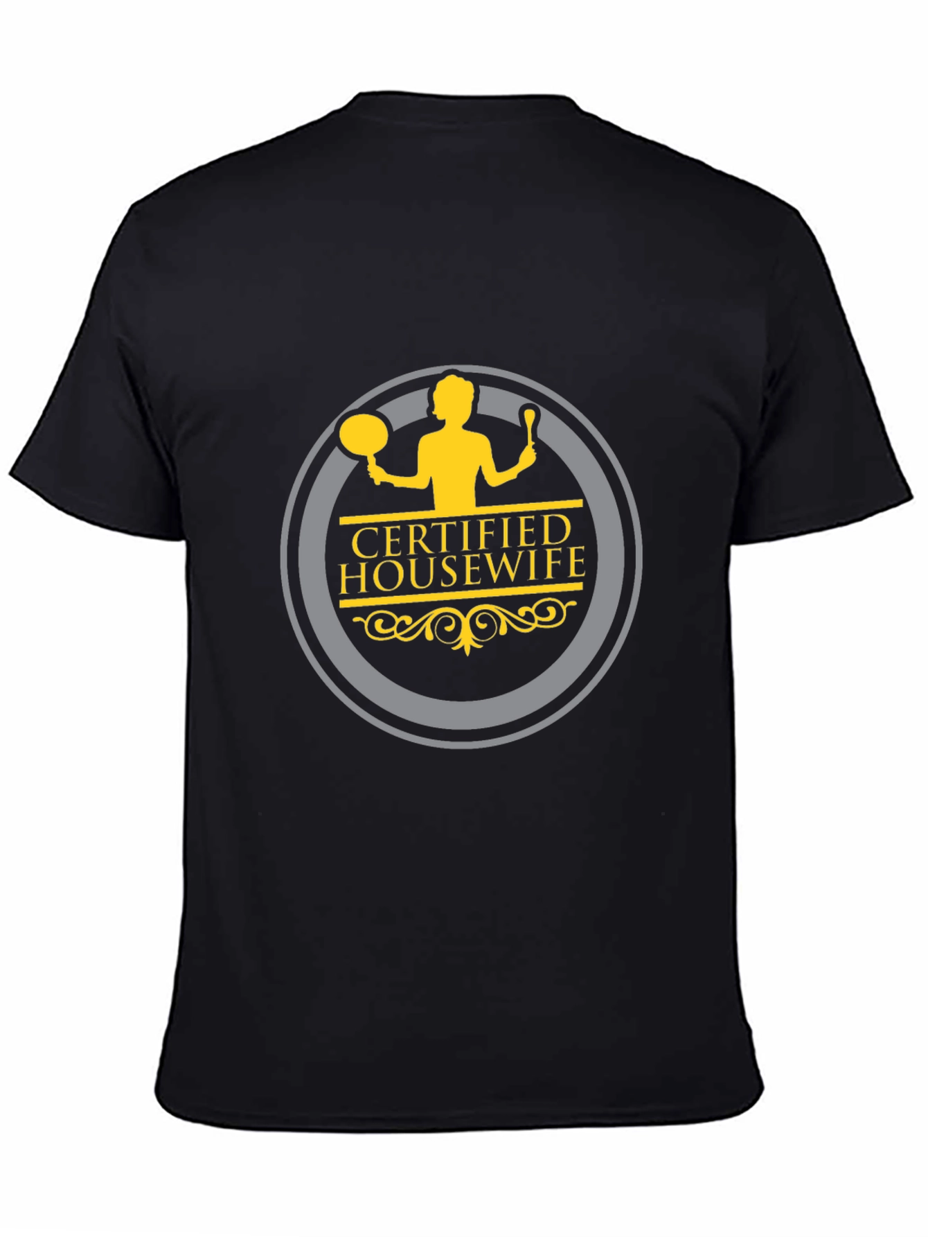 Certified Housewife Black Crew Neck T-Shirt