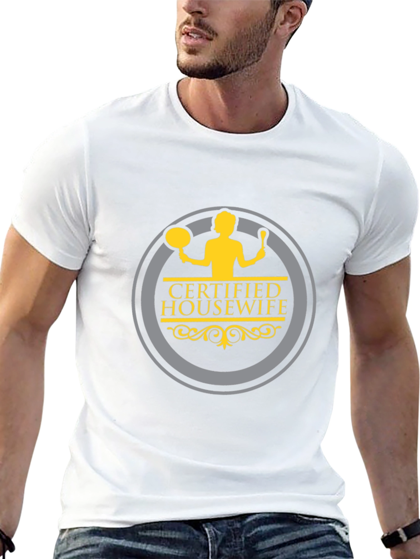 Certified Housewife Black Crew Neck T-Shirt