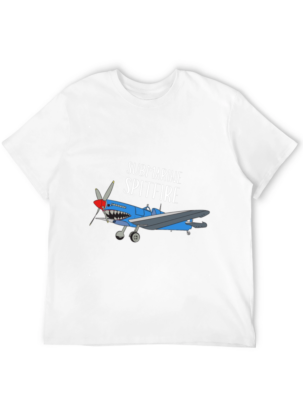 Submarine Spitfire Graphic Tee - Black Cotton Blend