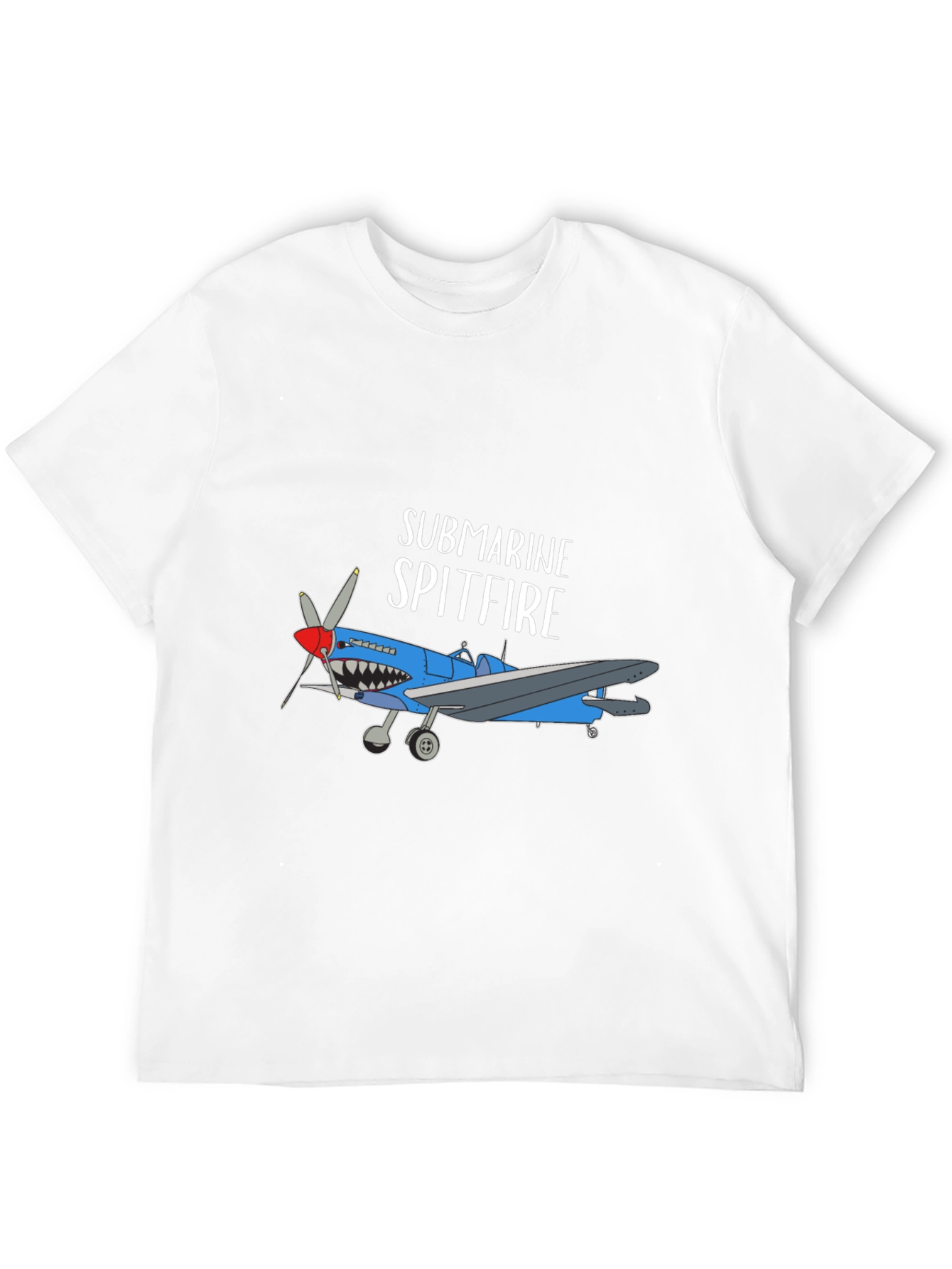 Submarine Spitfire Graphic Tee - Black Cotton Blend