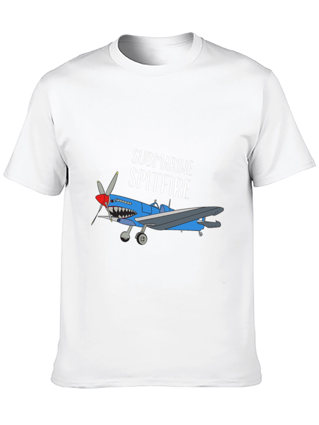 Submarine Spitfire Graphic Tee - Black Cotton Blend