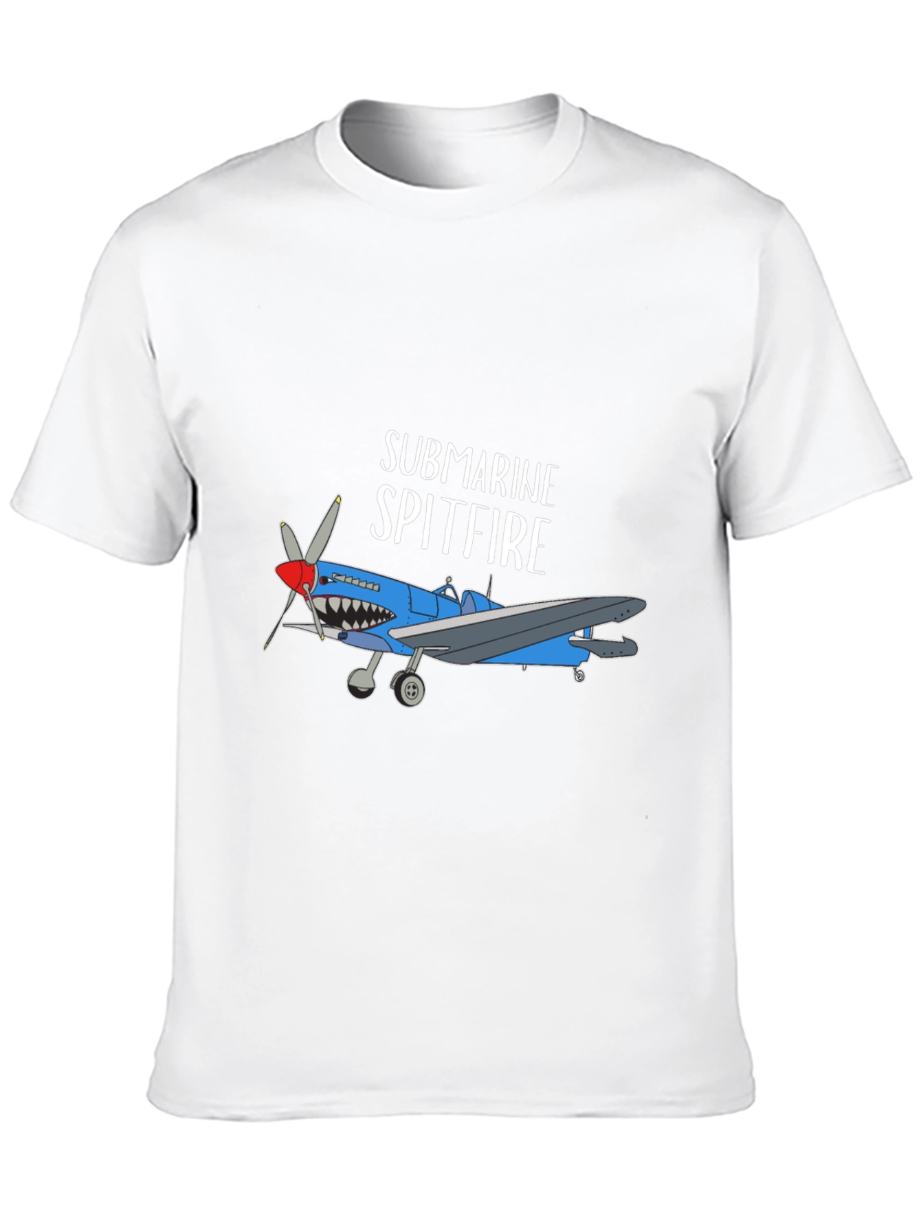 Submarine Spitfire Graphic Tee - Black Cotton Blend