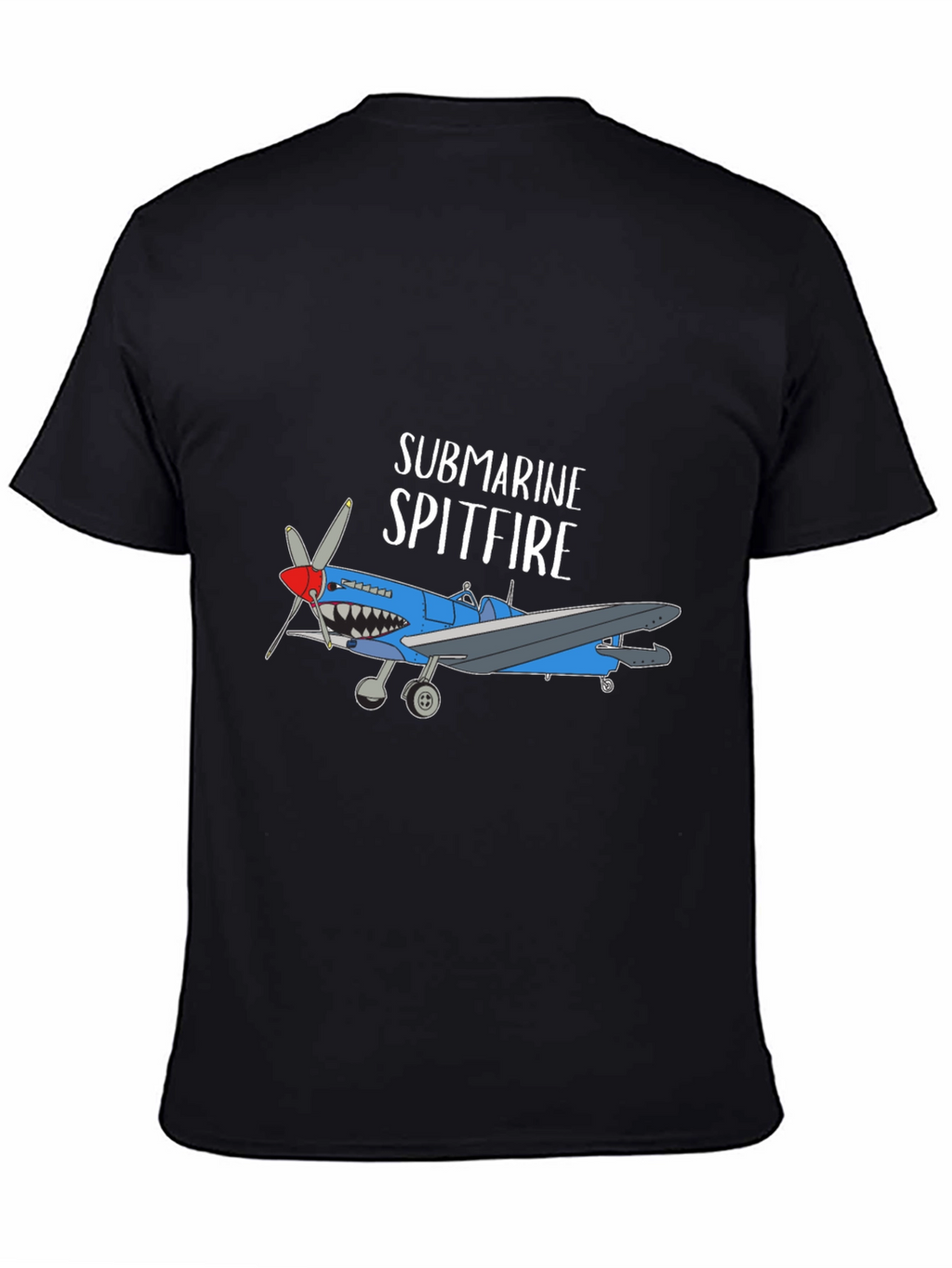 Submarine Spitfire Graphic Tee - Black Cotton Blend