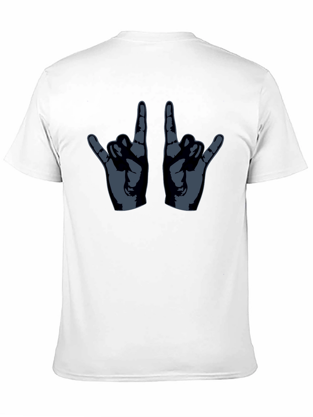 Rock On Hand Gesture Graphic T-Shirt