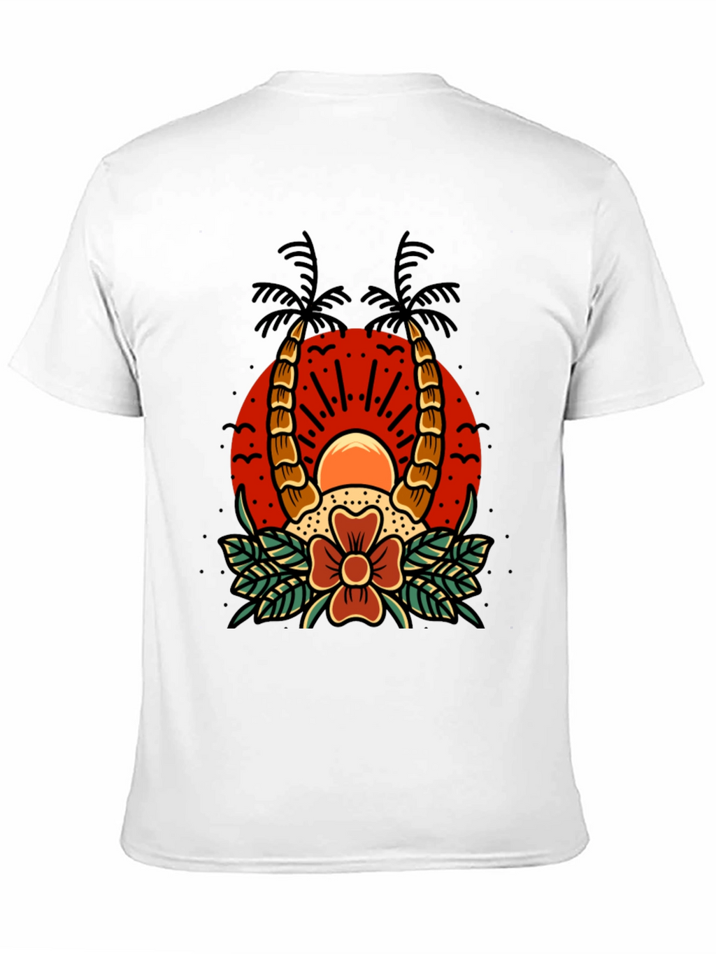 Tropical Sunset Graphic Tee - Island Vibes