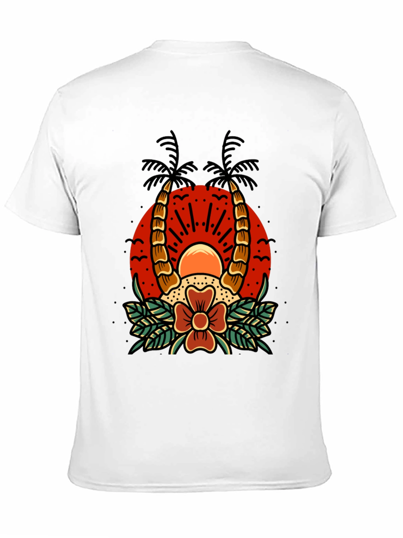 Tropical Sunset Graphic Tee - Island Vibes