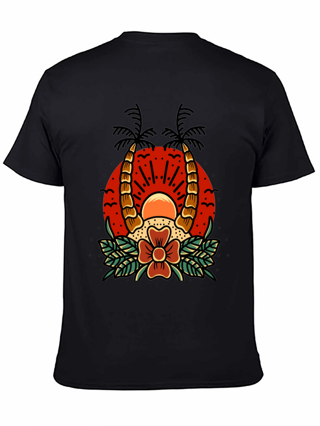 Tropical Sunset Graphic Tee - Island Vibes