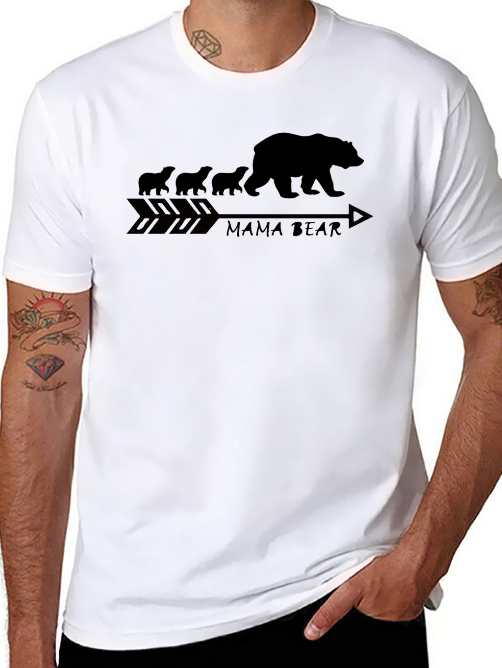 Mama Bear T-Shirt - Arrow Graphic