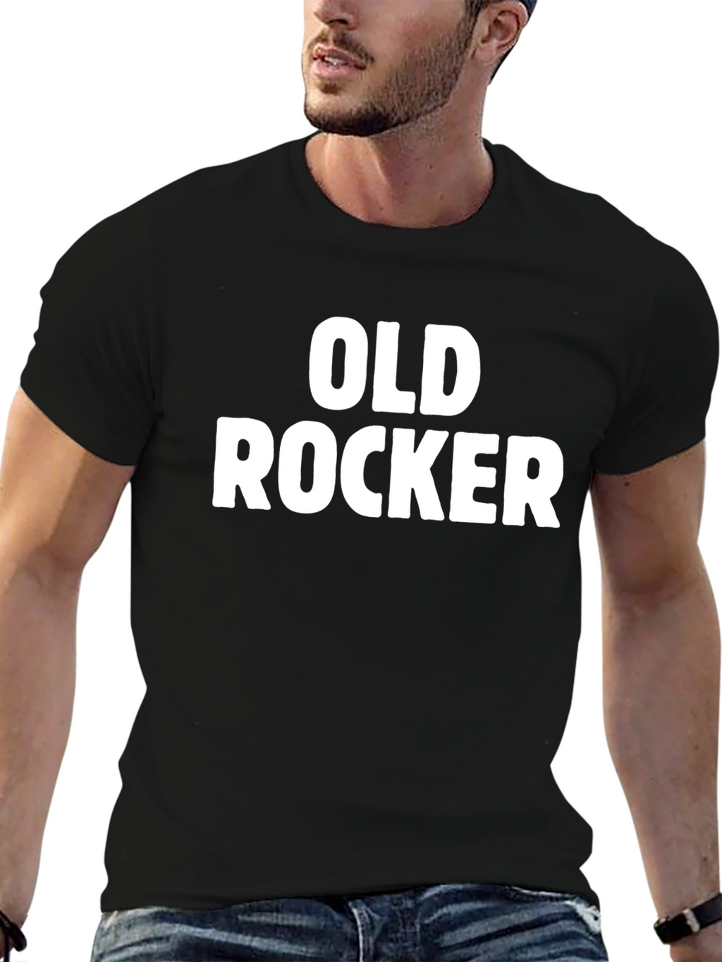 Old Rocker Graphic T-Shirt - Classic Rock Fan Tee