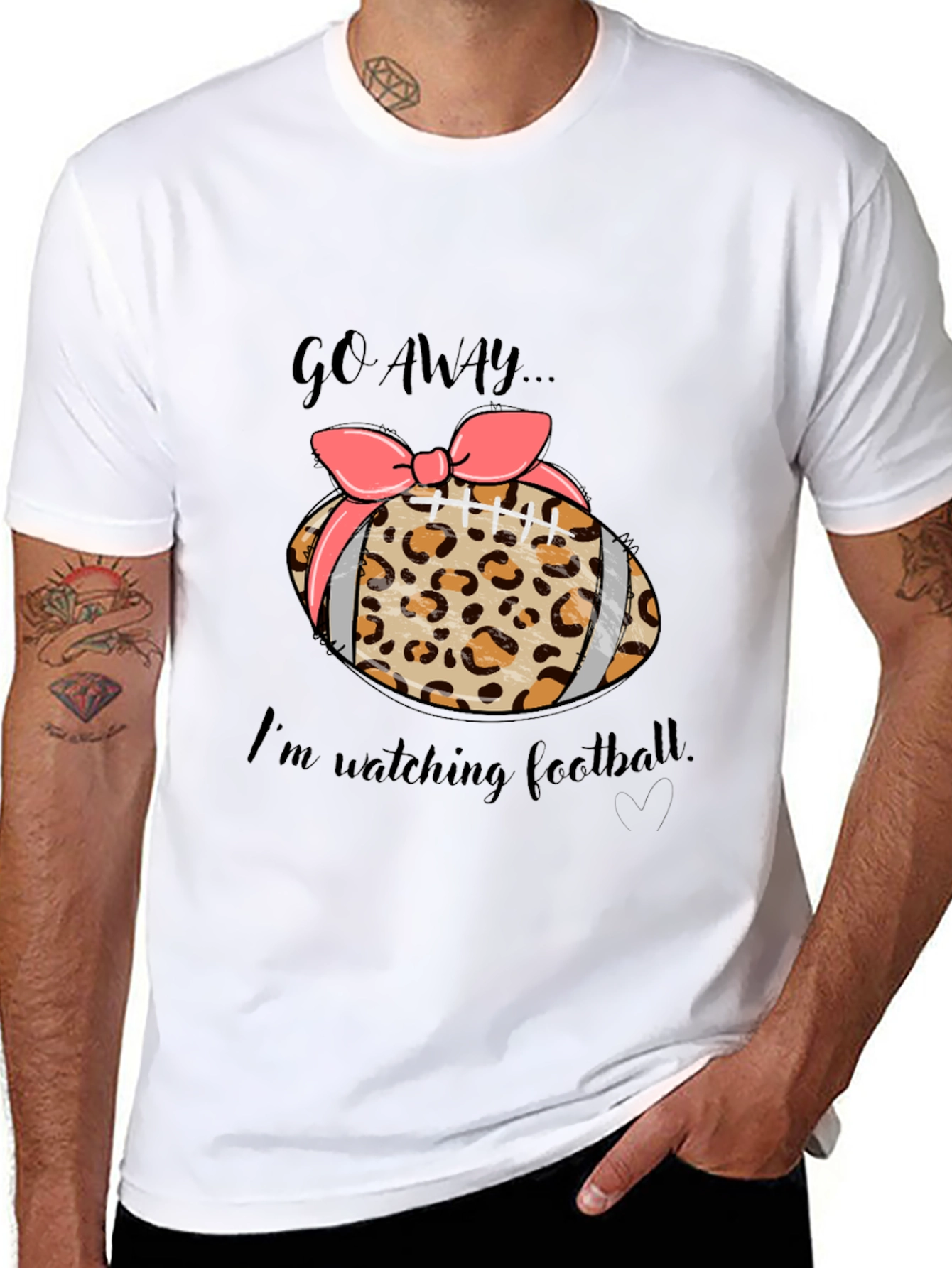 Go Away Football T-Shirt