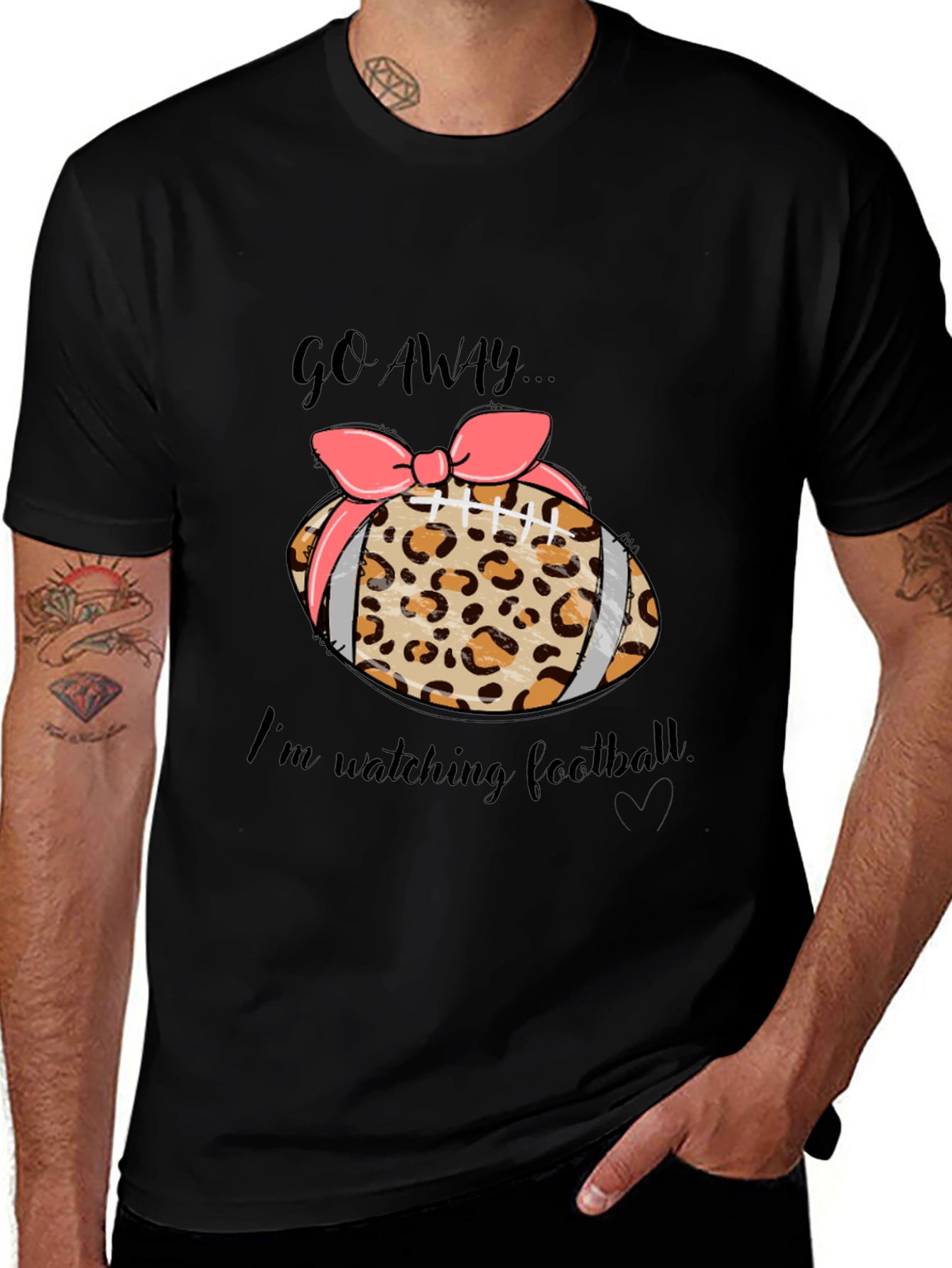 Go Away Football T-Shirt