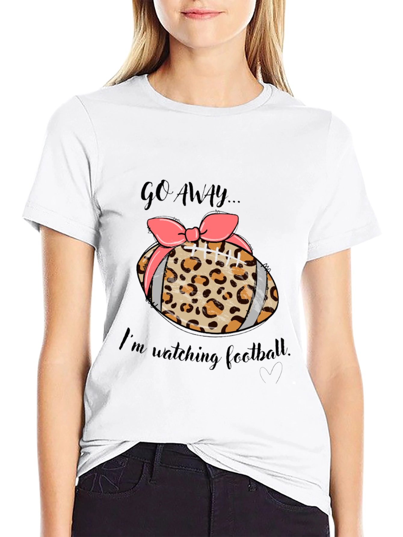 Go Away Football T-Shirt