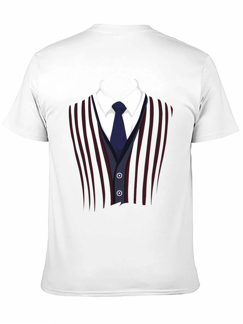 Suit Vest Graphic Tee - Funny Costume T-Shirt