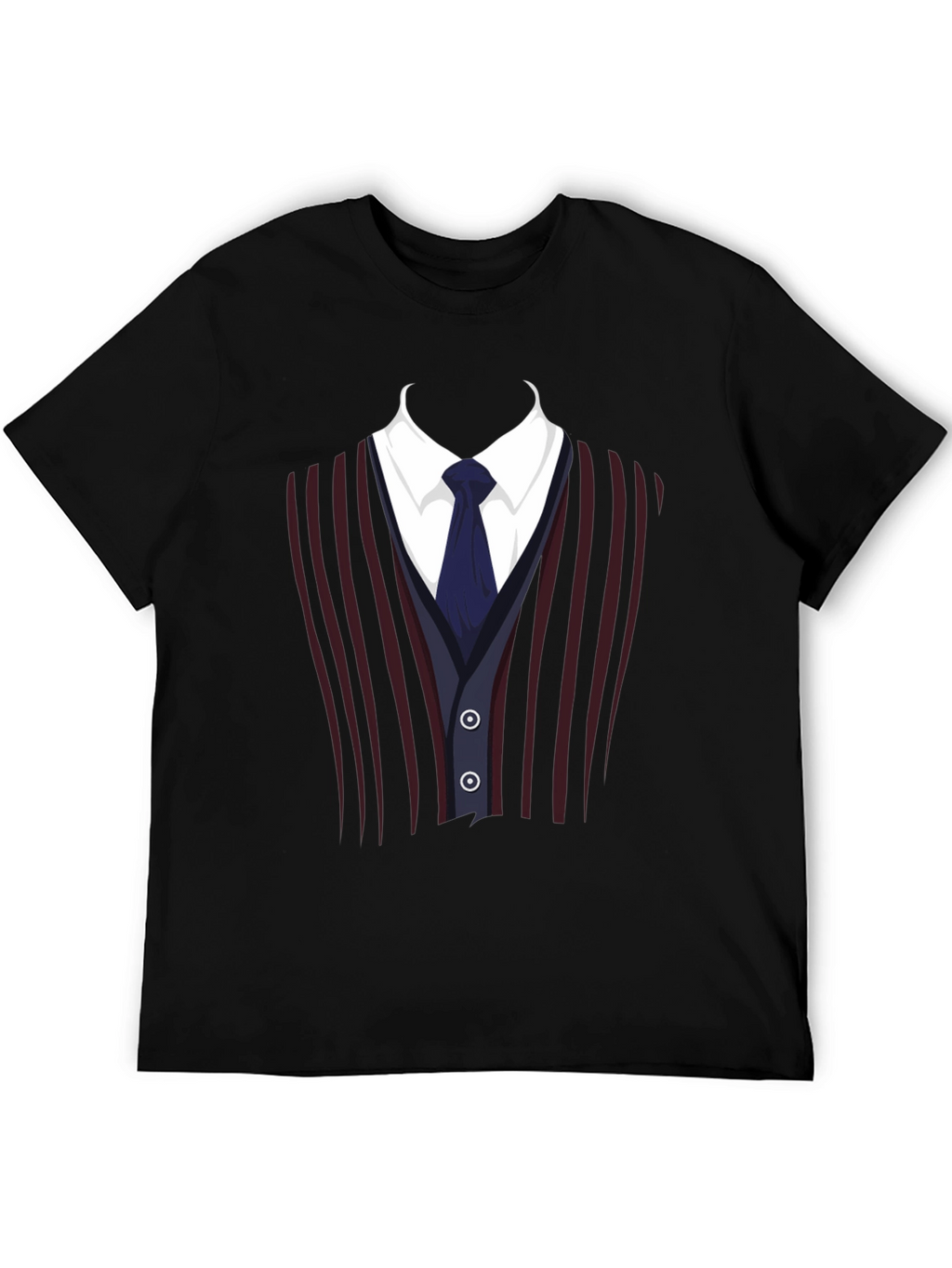 Suit Vest Graphic Tee - Funny Costume T-Shirt