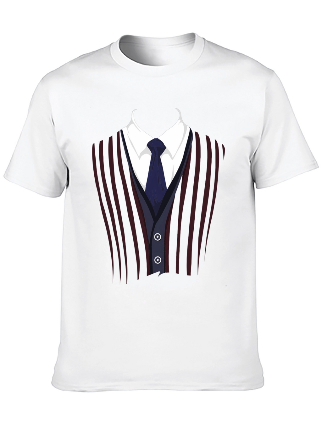 Suit Vest Graphic Tee - Funny Costume T-Shirt