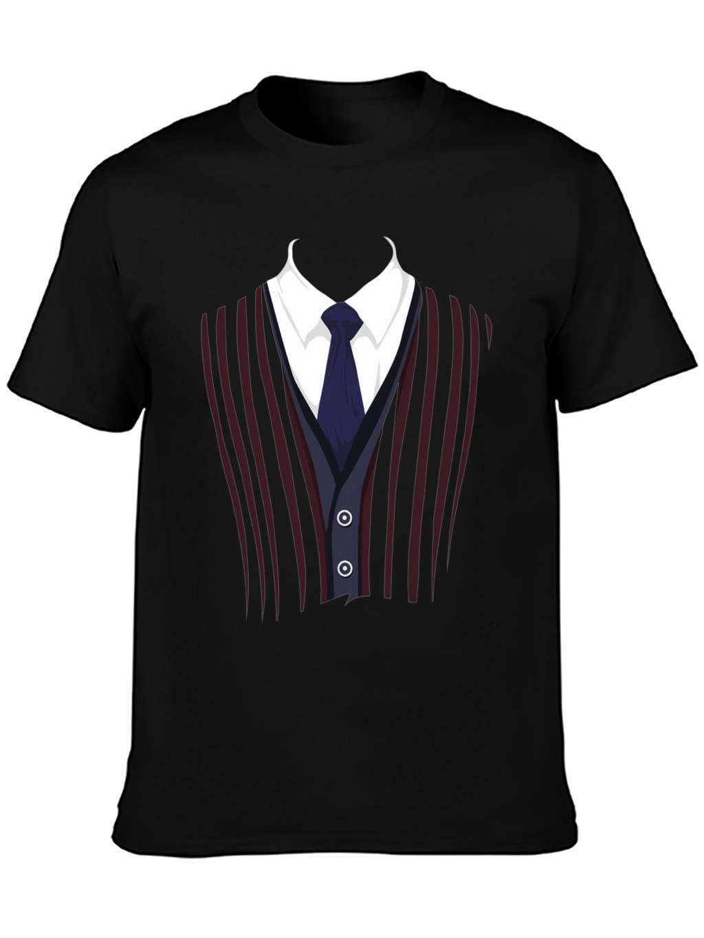 Suit Vest Graphic Tee - Funny Costume T-Shirt