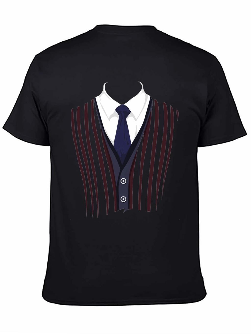 Suit Vest Graphic Tee - Funny Costume T-Shirt