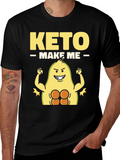 Keto Make Me Strong T-Shirt Avocado Gym