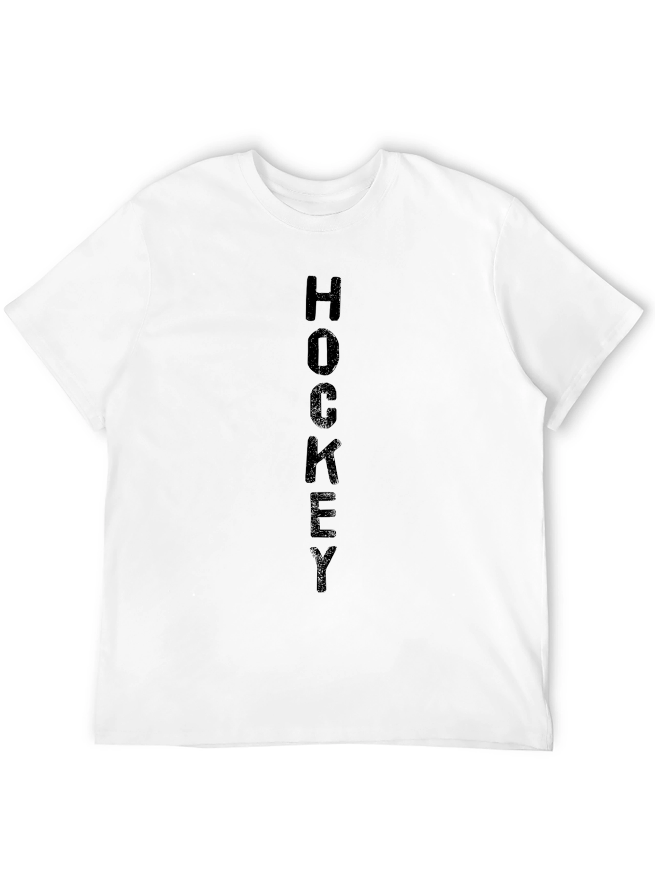 Hockey Word Art Graphic Tee - Black