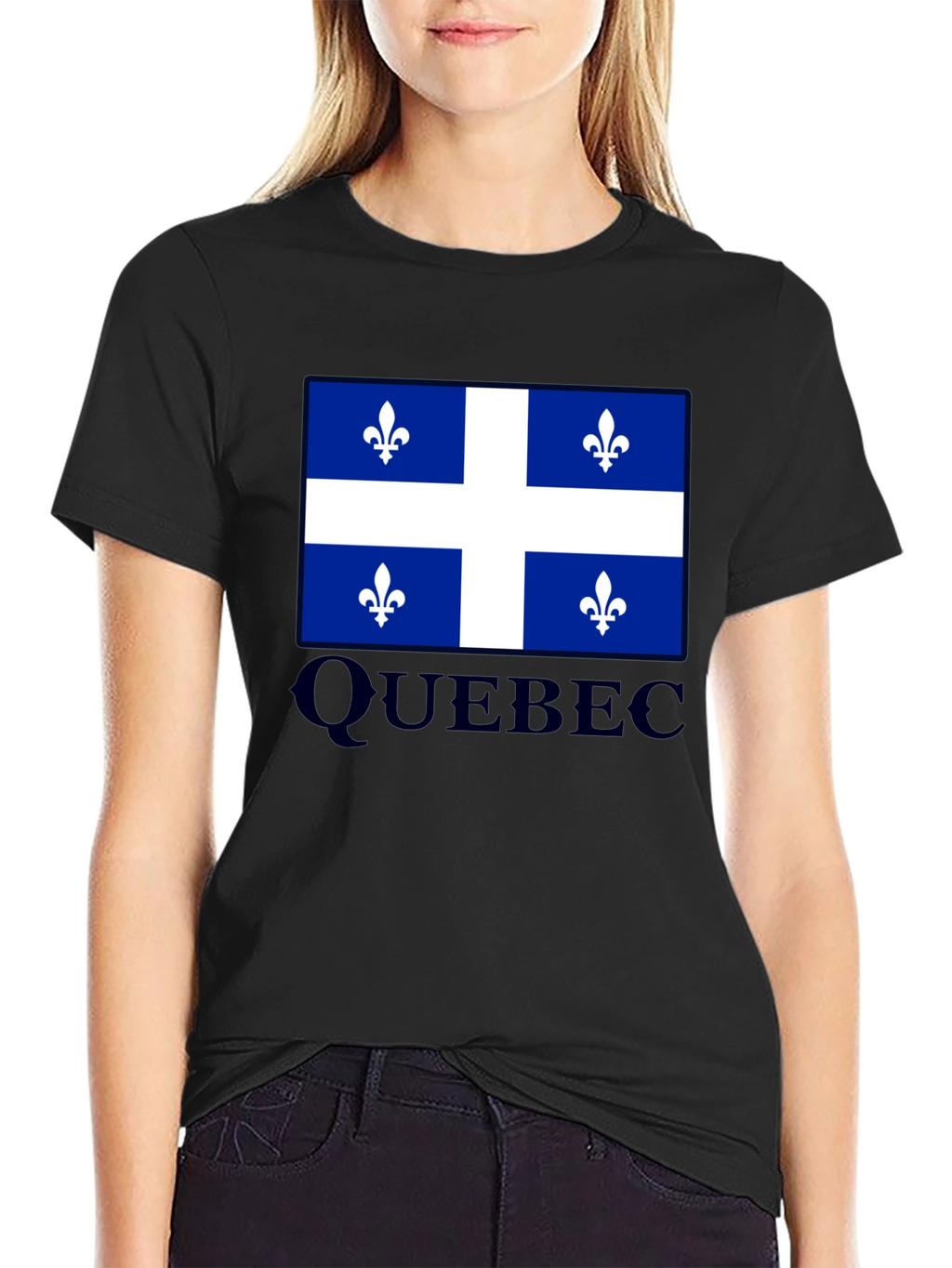 Quebec Flag T-Shirt Canada Pride Fleur-de-lis