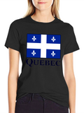 Quebec Flag T-Shirt Canada Pride Fleur-de-lis