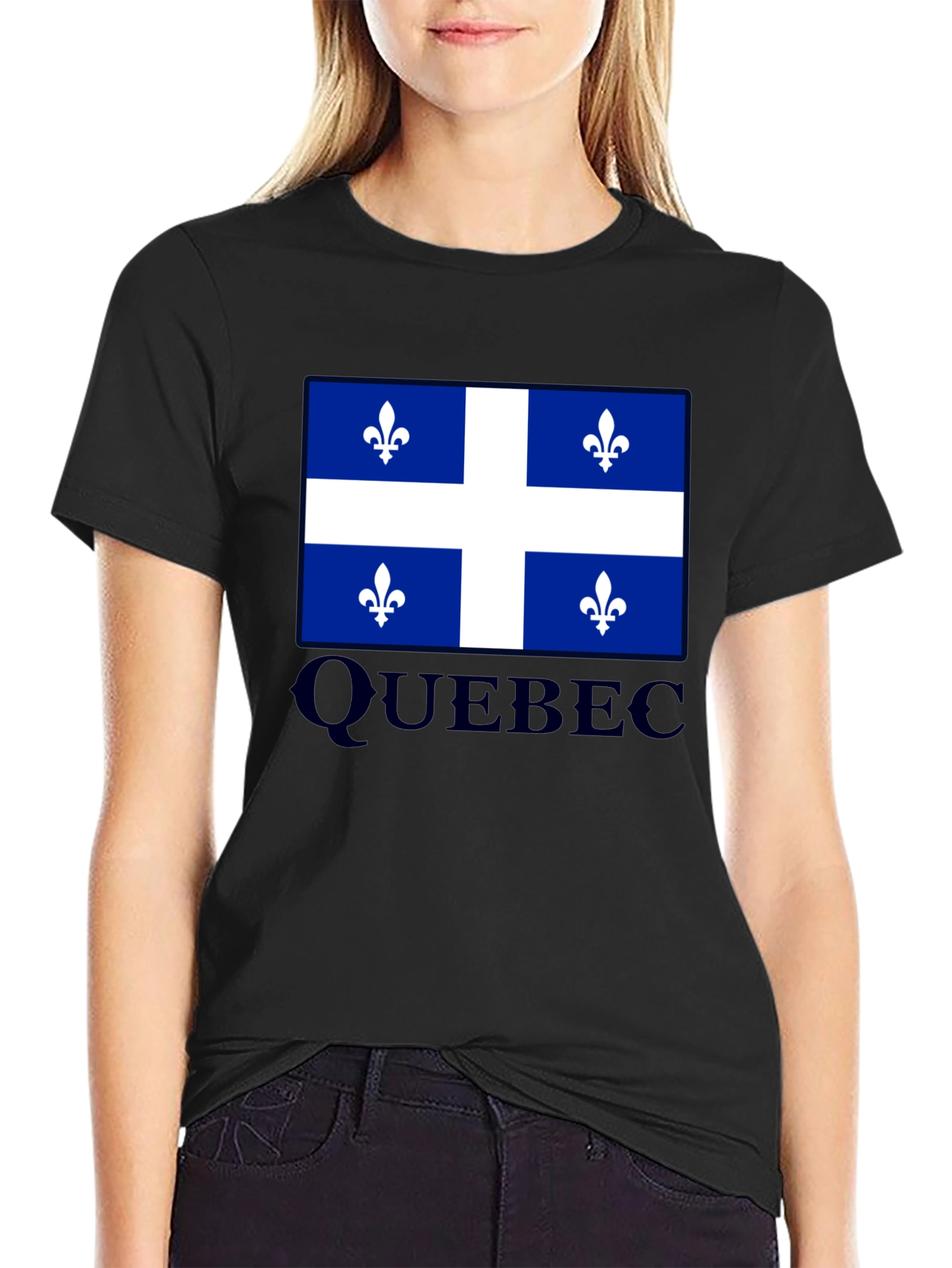 Quebec Flag T-Shirt Canada Pride Fleur-de-lis