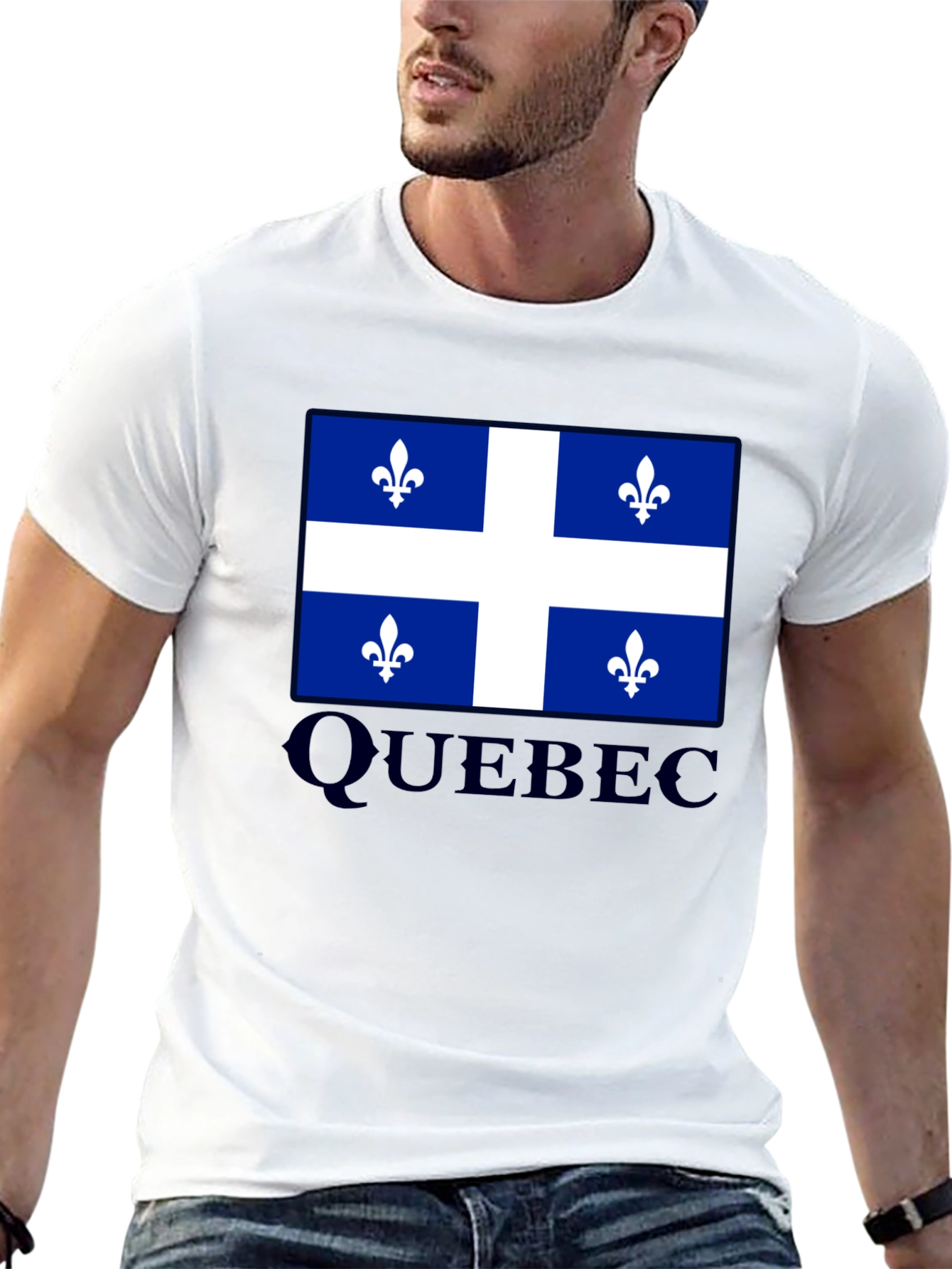 Quebec Flag T-Shirt Canada Pride Fleur-de-lis