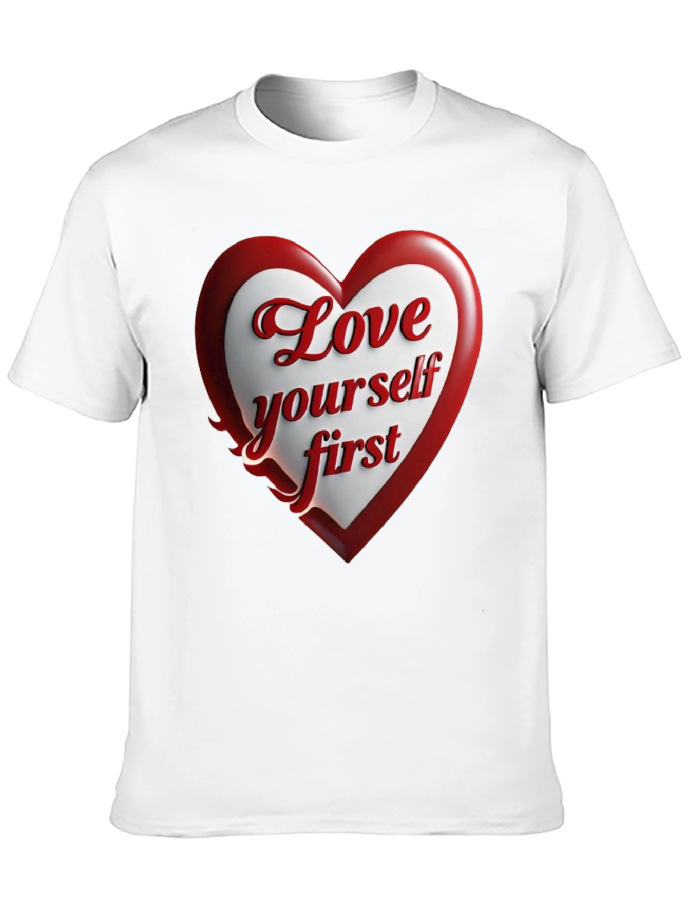 Love Yourself First Black Graphic Tee