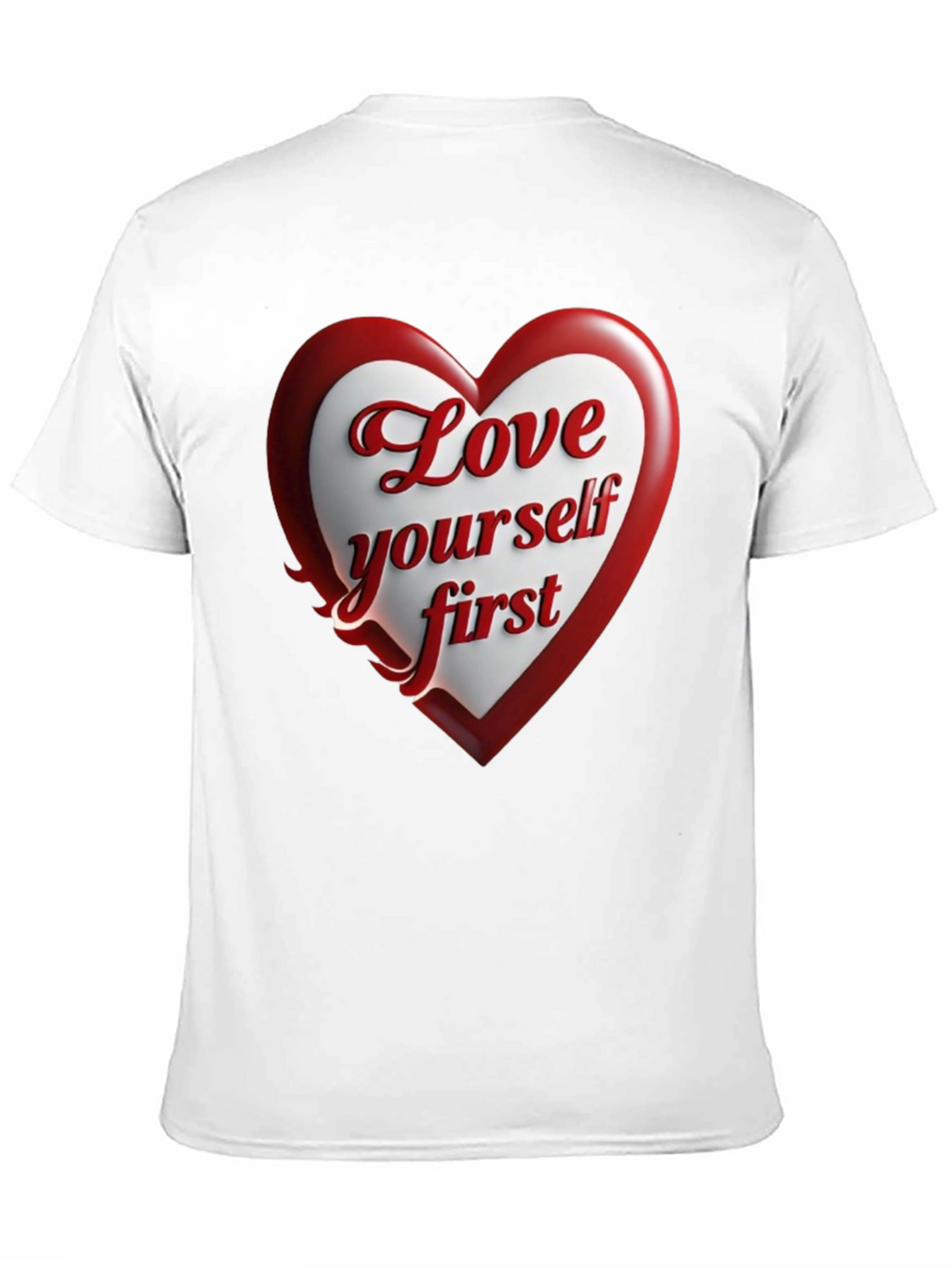 Love Yourself First Black Graphic Tee