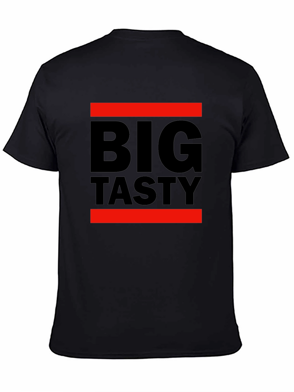 Big Tasty Graphic Tee - Black Cotton T-Shirt