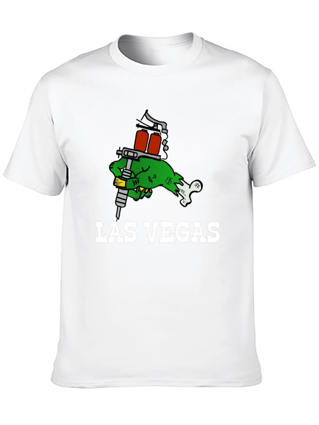 Las Vegas Tattoo Gun Zombie Hand T-Shirt