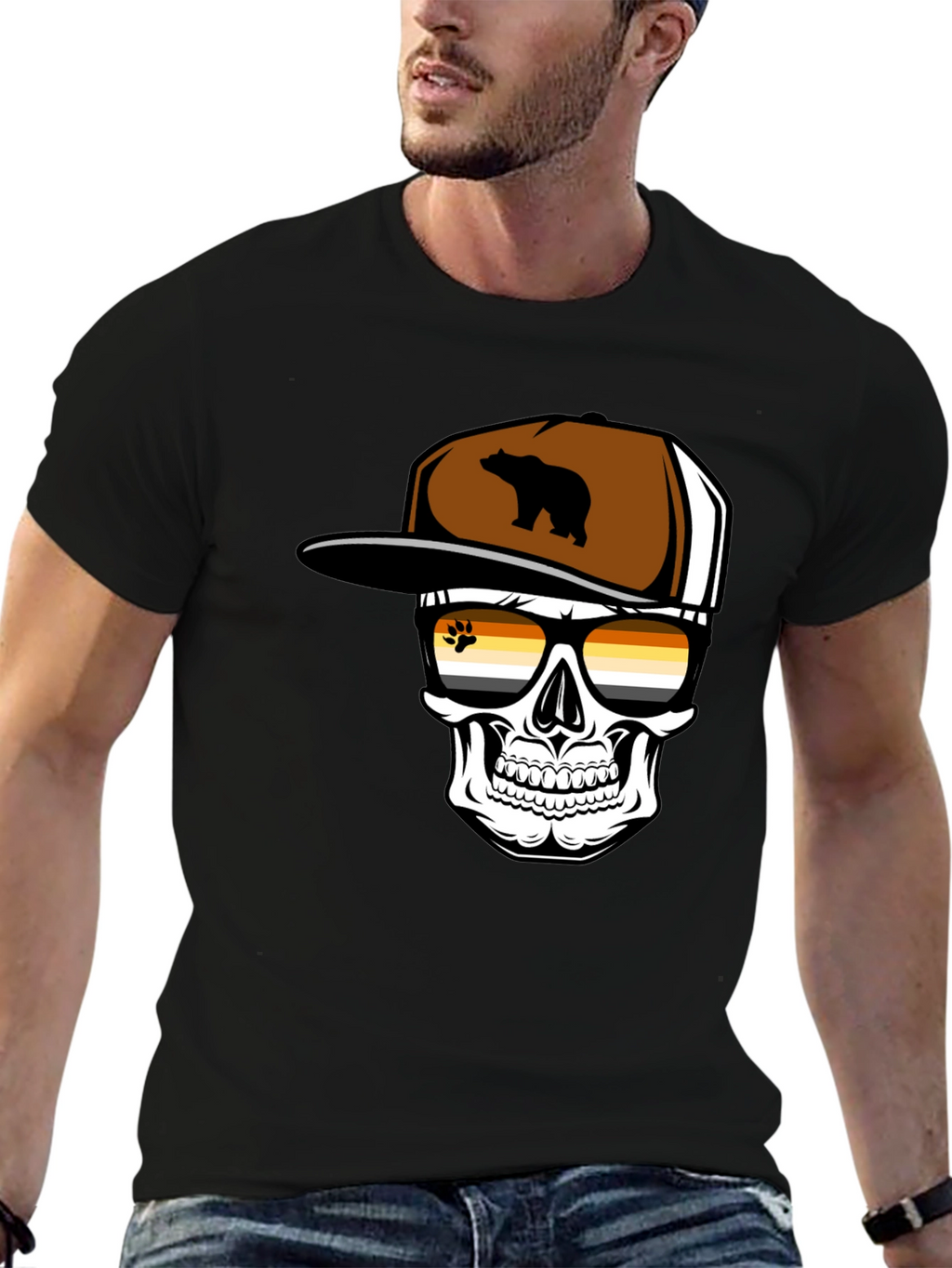 Bear Pride Skull T-Shirt