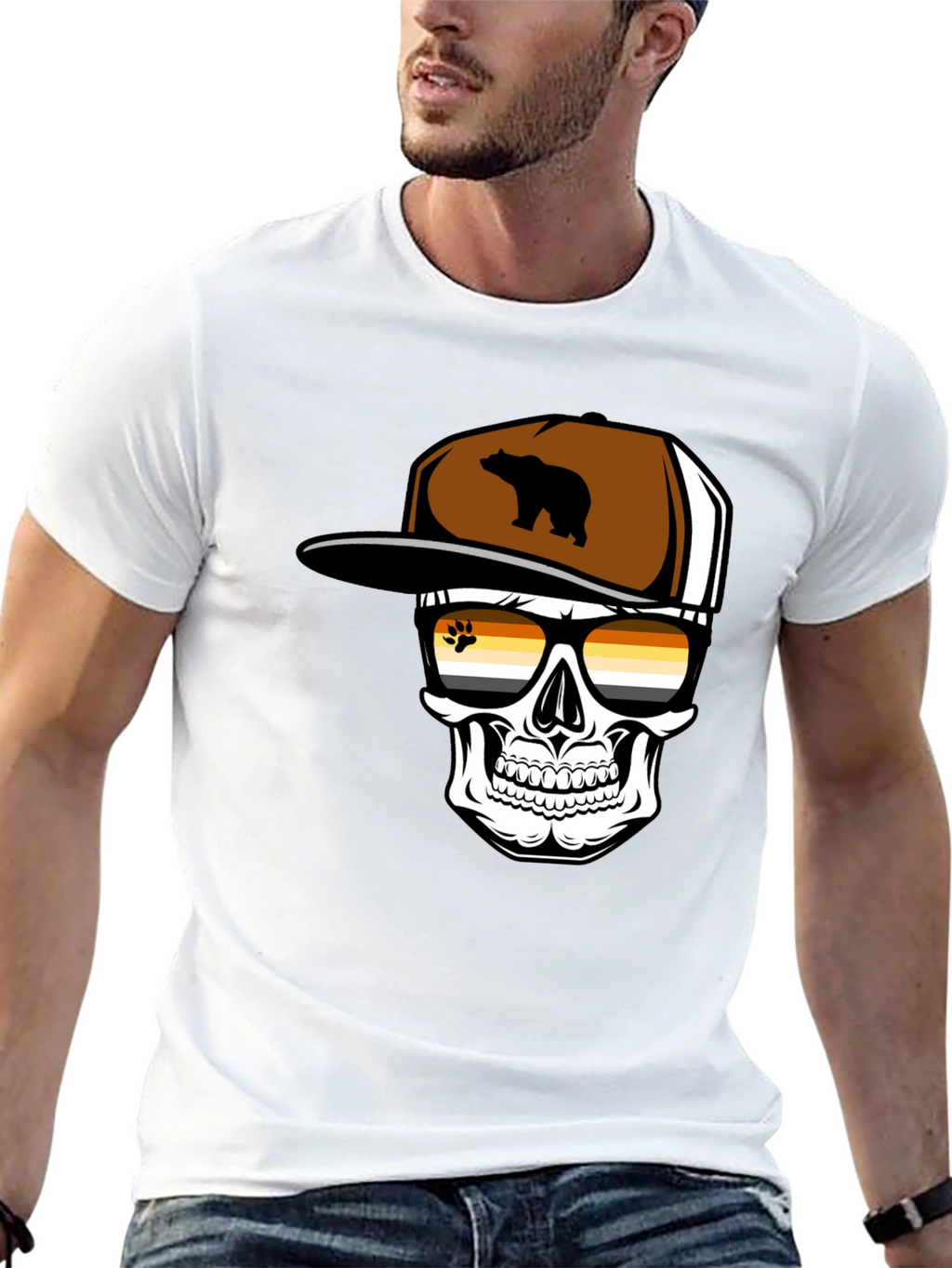 Bear Pride Skull T-Shirt