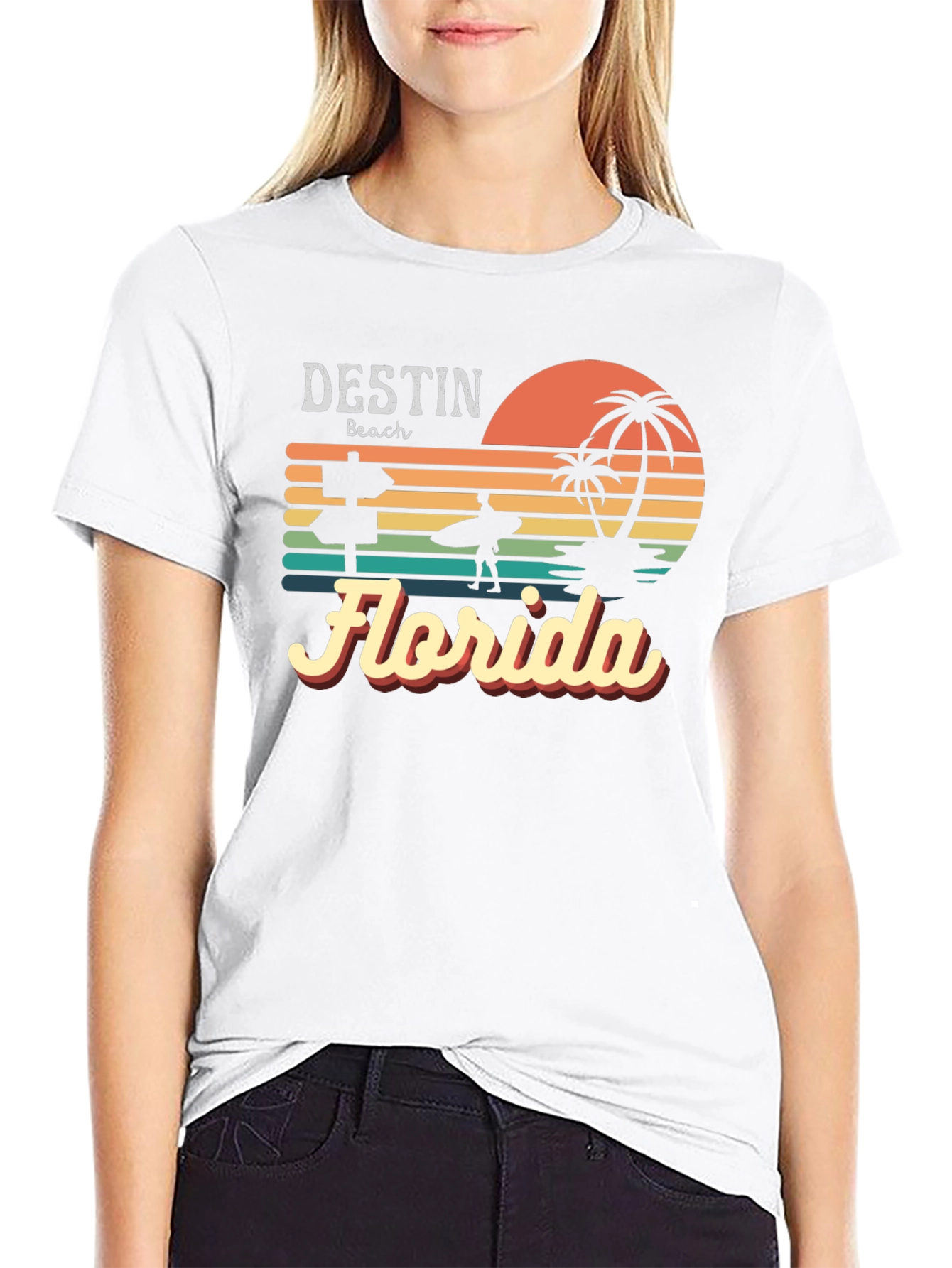 Destin Beach Florida Retro T-Shirt